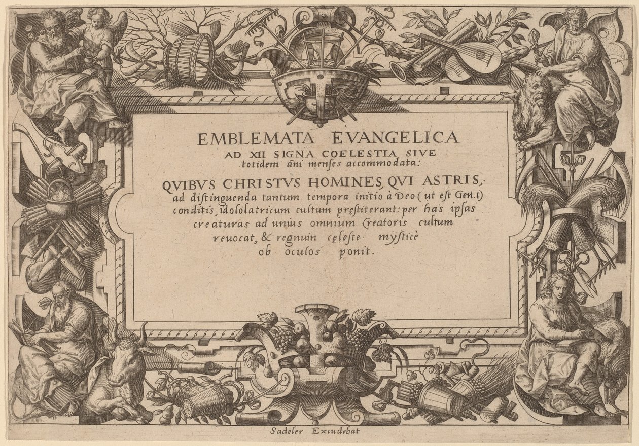 Titelsida av Adriaen Collaert after Hans Bol