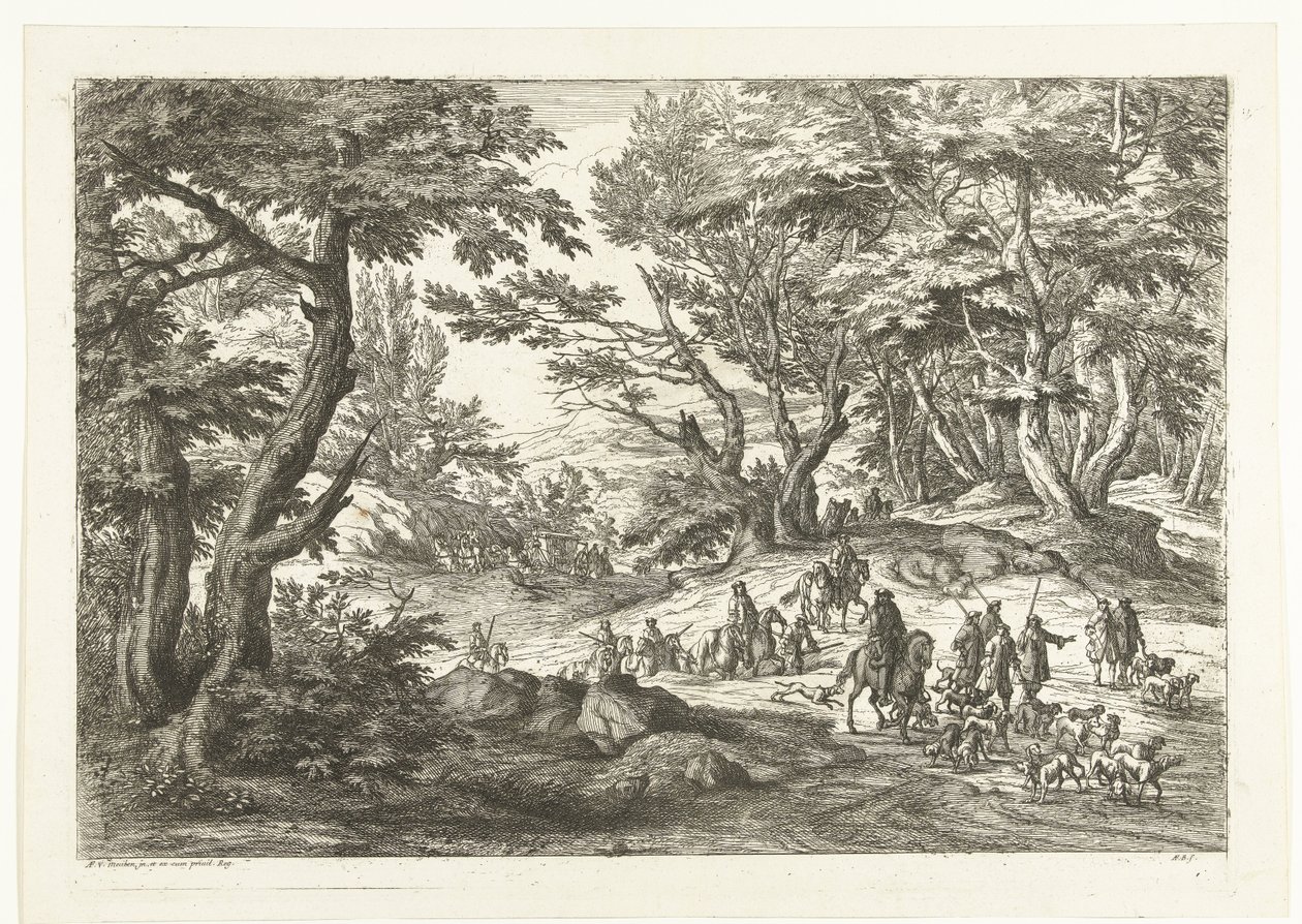 Landskap med jaktsällskap Landskap med jägare (serietitel) av Adriaen Frans Boudewyns