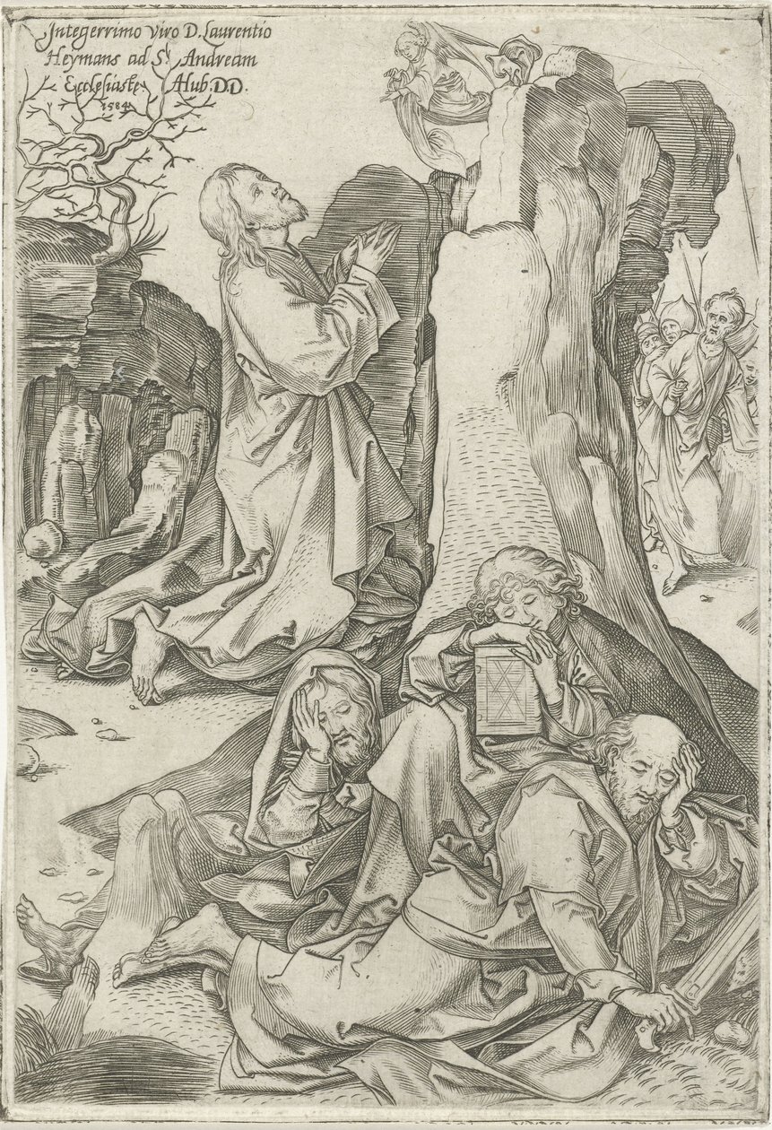 Kristus i Getsemane trädgård av Adriaen Huybrechts (I)