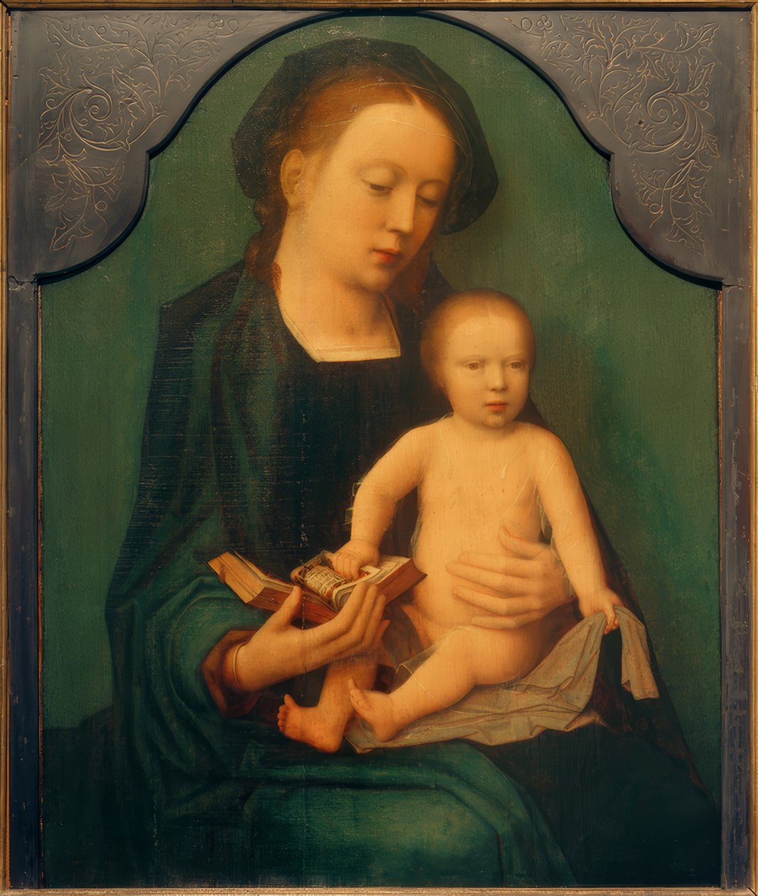 Sittande Guds moder med Kristusbarnet av Adriaen Isenbrandt