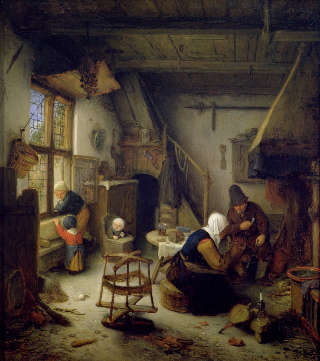 En bondfamilj hemma, 1661 av Adriaen Jansz. van Ostade