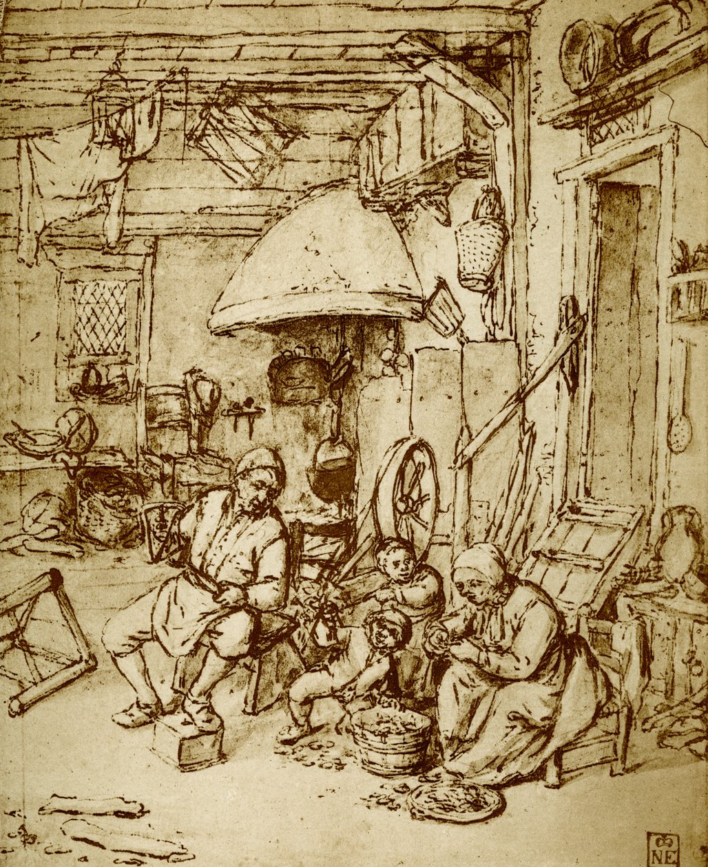 Holländsk bondfamilj av Adriaen Jansz. van Ostade