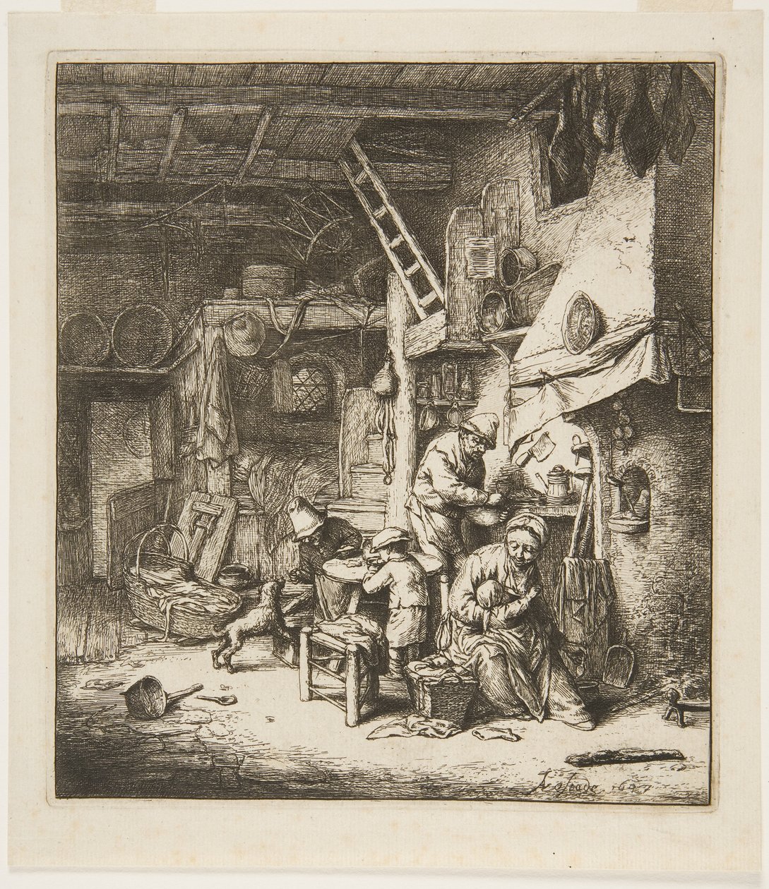 Bondefamilj av Adriaen Jansz. van Ostade