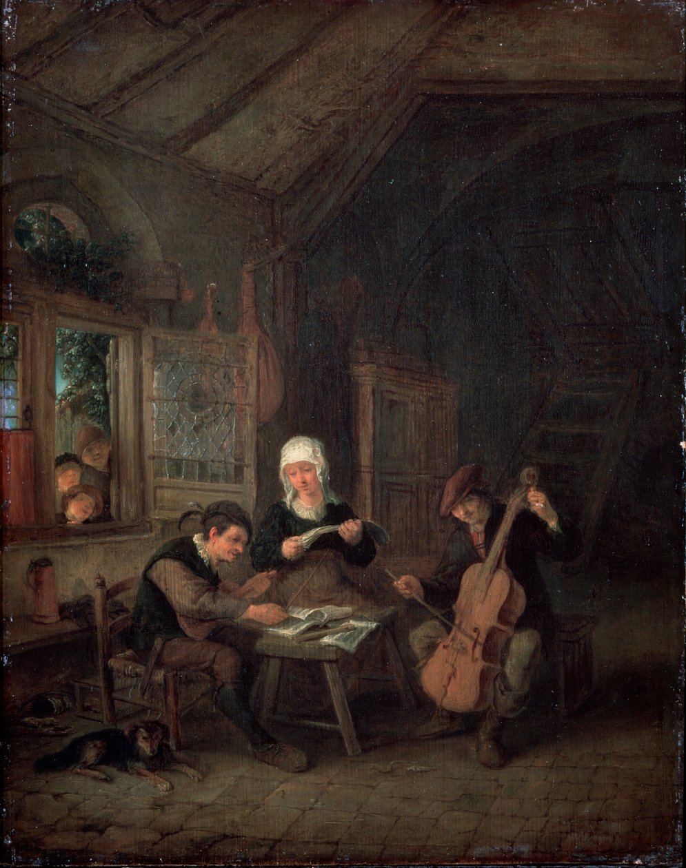 Landsbygdsmusiker, 1645 av Adriaen Jansz. van Ostade