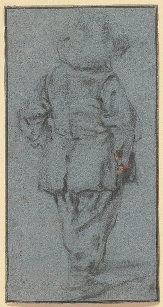 Stående pojke bakifrån av Adriaen Jansz. van Ostade