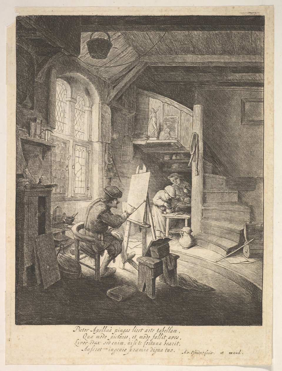 Målaren, 1600-talet. av Adriaen Jansz. van Ostade