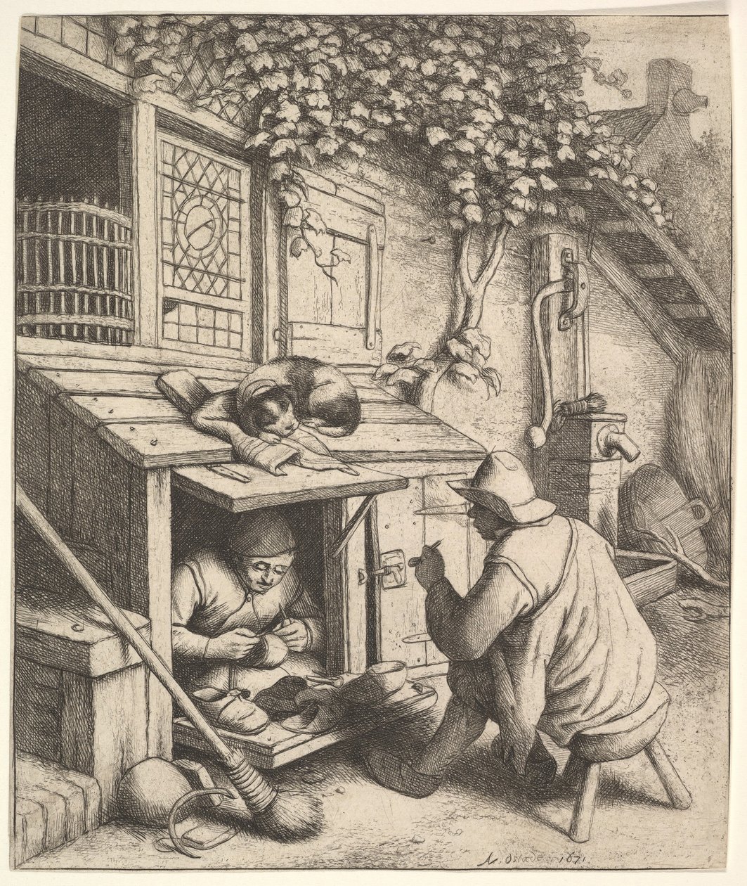 Skomakaren, 1610-85. av Adriaen Jansz. van Ostade