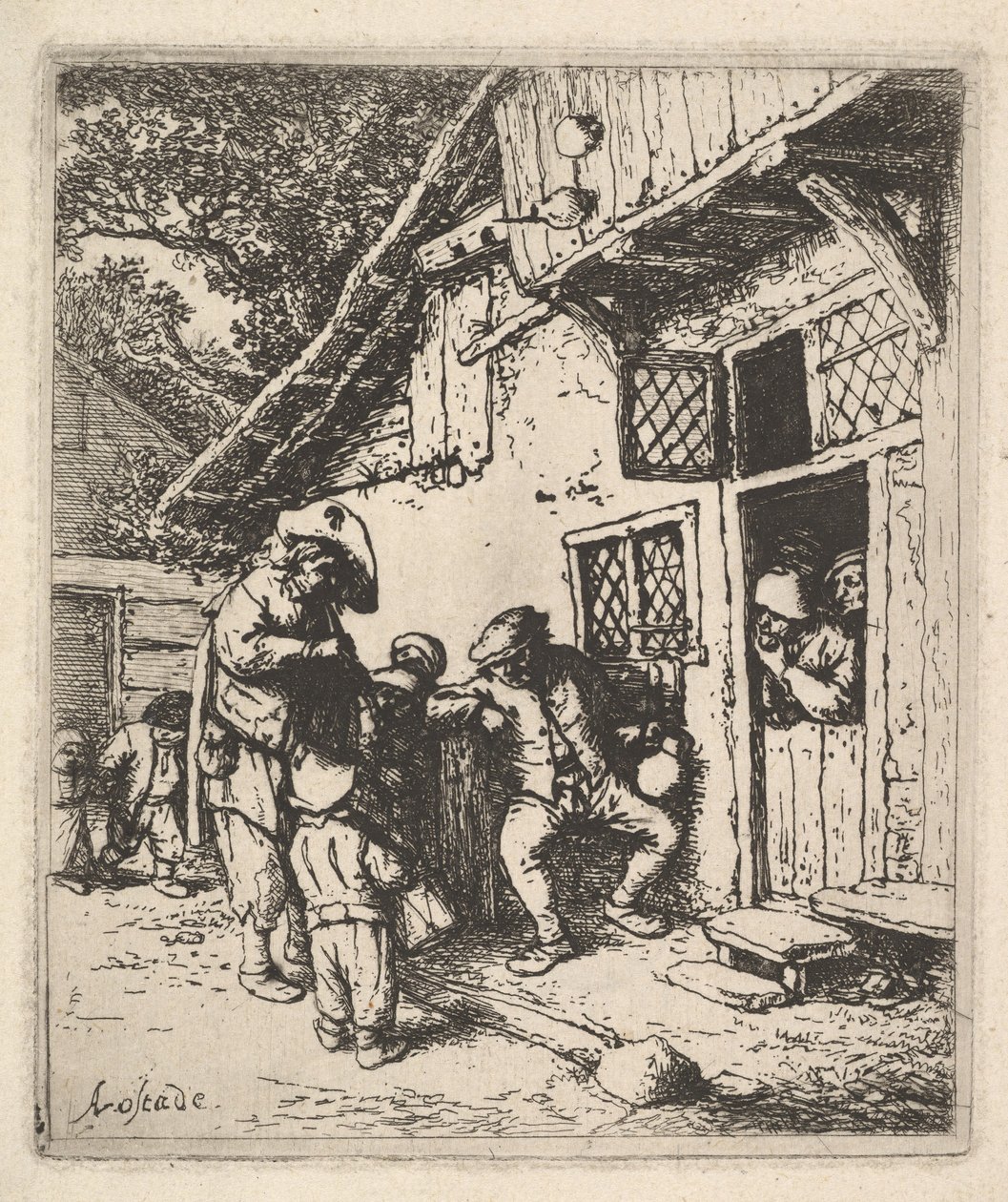 Resande musiker, 1610-85. av Adriaen Jansz. van Ostade