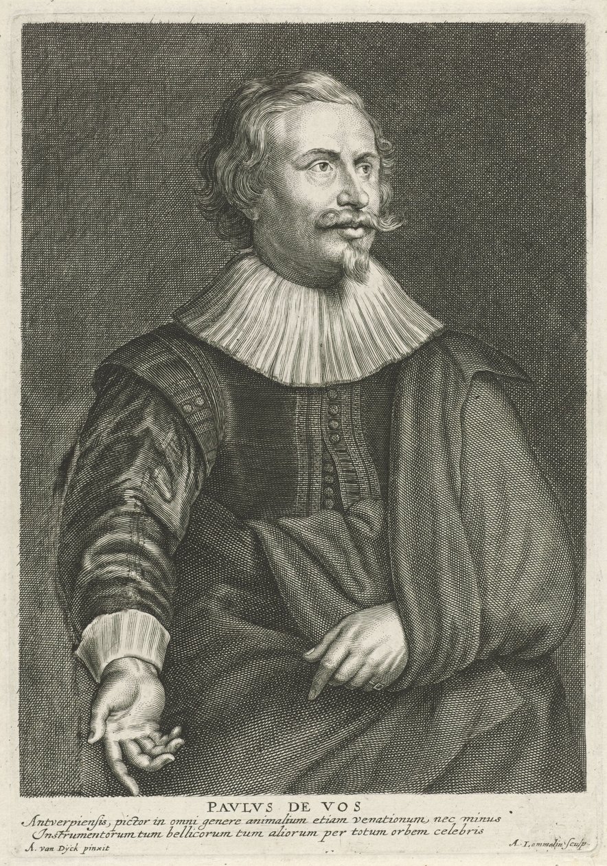 Porträtt av Paul de Vos av Adriaen Lommelin