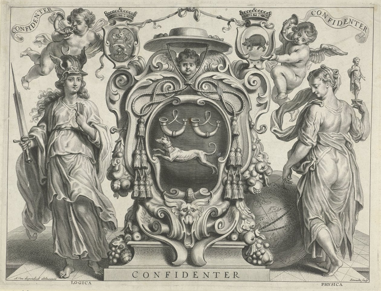 Antonius Triests vapen Säker (titel på objekt) av Adriaen Lommelin