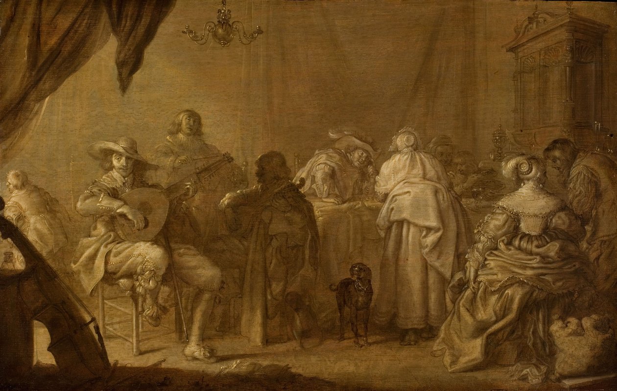 En musikalisk fest av Adriaen Pietersz. van de Venne