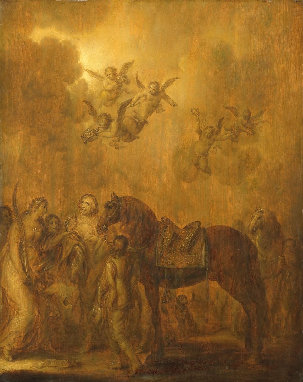 Allegori över prins Fredrik Henriks stadhållare av Adriaen Pietersz van de Venne