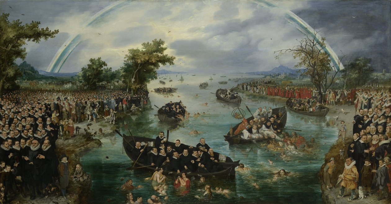 Fiske efter själar, 1614 av Adriaen Pietersz van de Venne