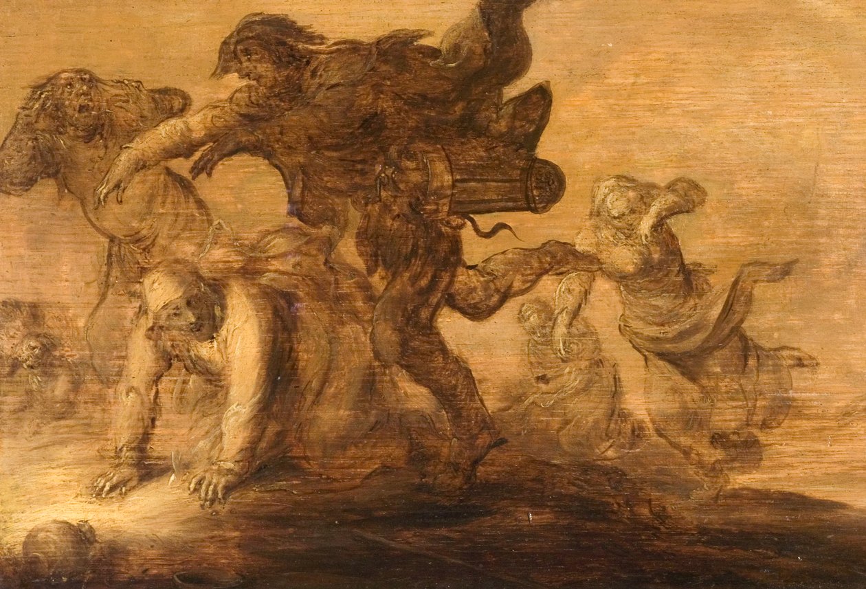 Bönder på flykt av Adriaen Pietersz van de Venne