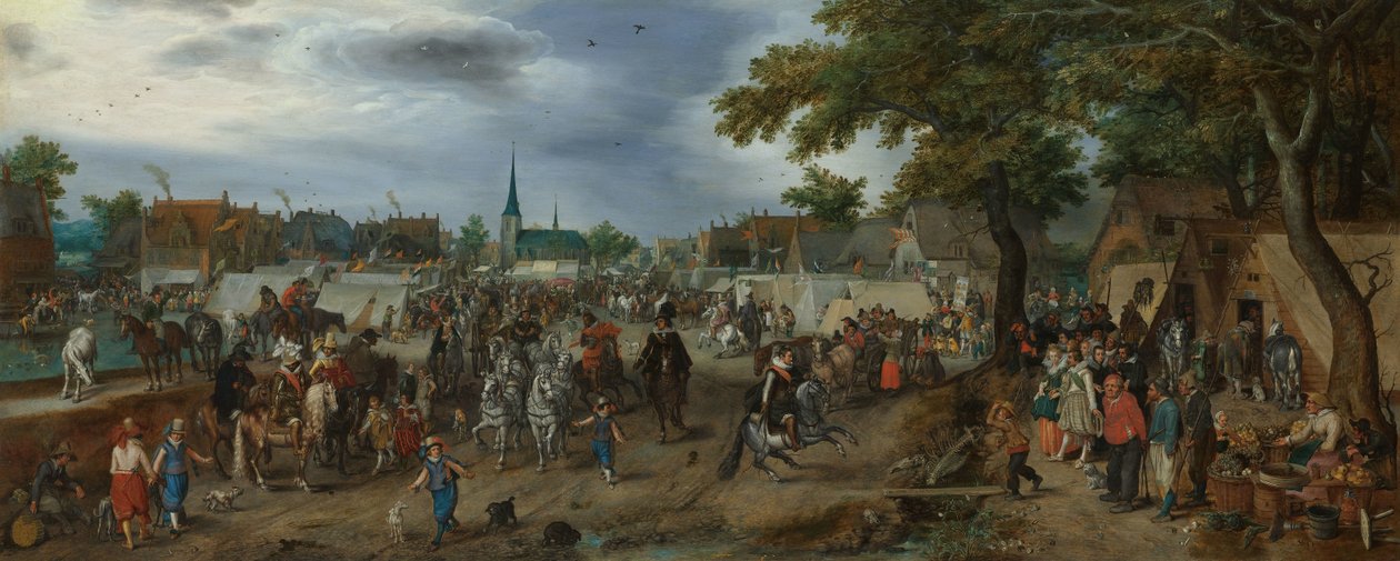 Prinsarna Maurice och Frederick Henry på Valkenburg Horse Fair Prinsarna Maurits och Frederik Hendrik på Valkenburg Horse Fair av Adriaen Pietersz van de Venne