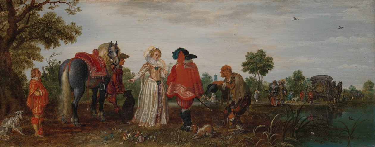 Våren (Mötet) av Adriaen Pietersz van de Venne