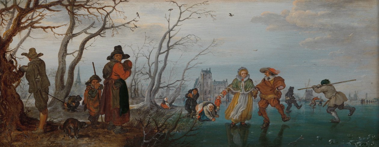 Winter (Nöjen på isen) av Adriaen Pietersz van de Venne