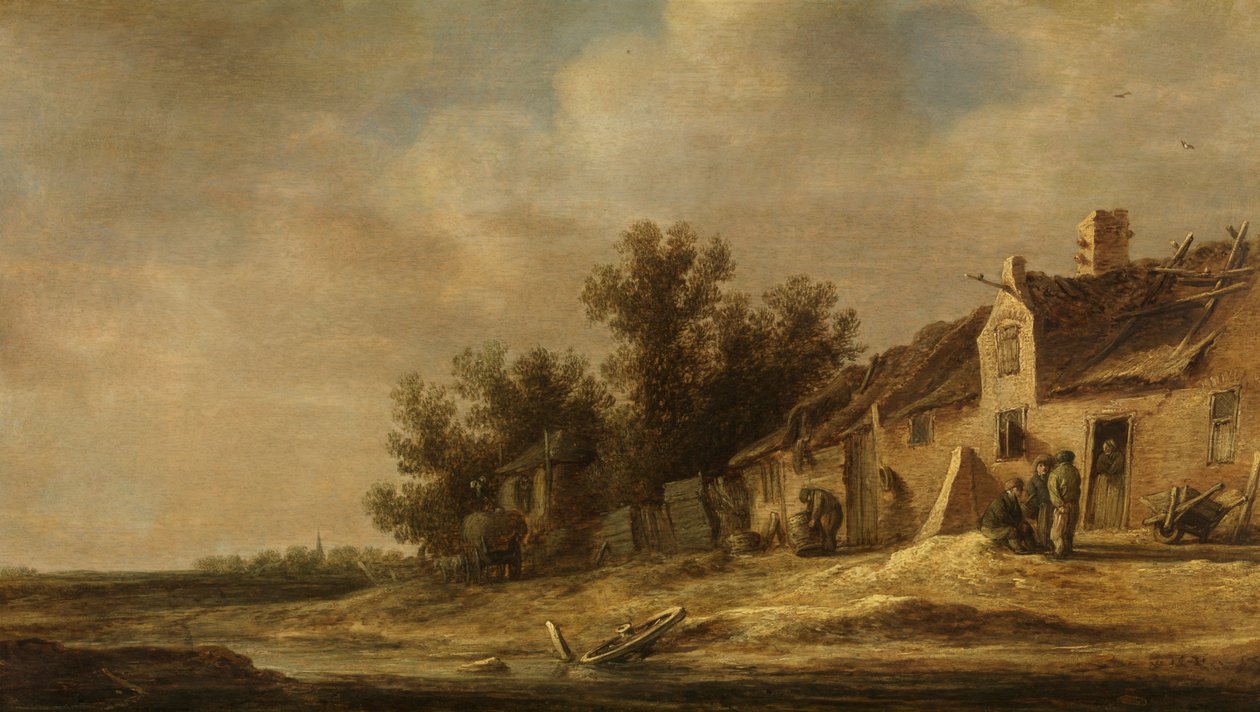 Landskap (olja på panel) av Adriaen Thomasz Key
