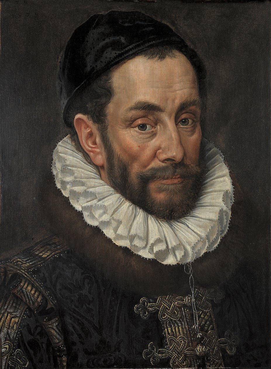 Porträtt av Vilhelm I "den tystlåtne" av Oranien-Nassau (1533-1584) av Adriaen Thomasz. Key