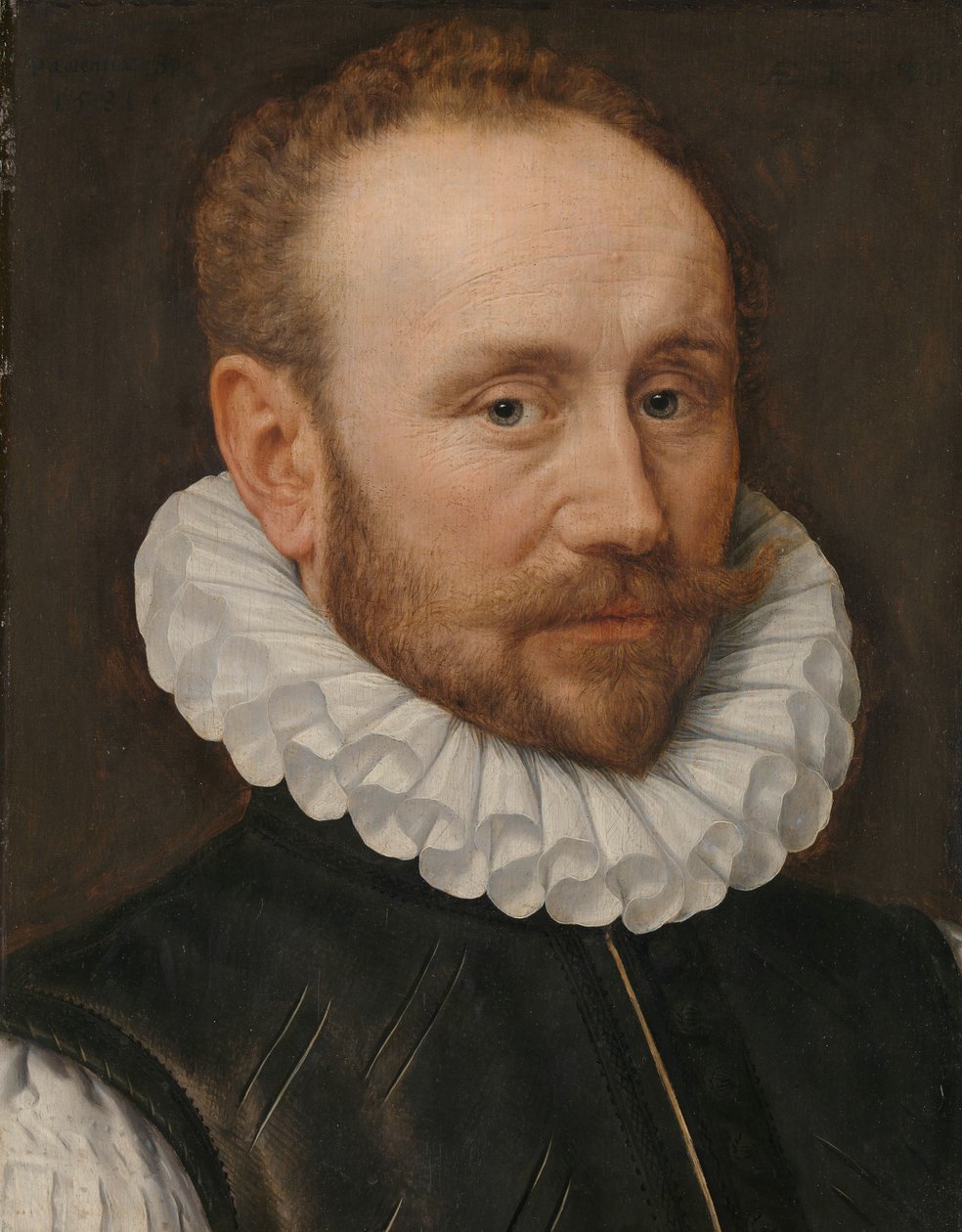Porträtt av en man av Adriaen Thomasz. Key