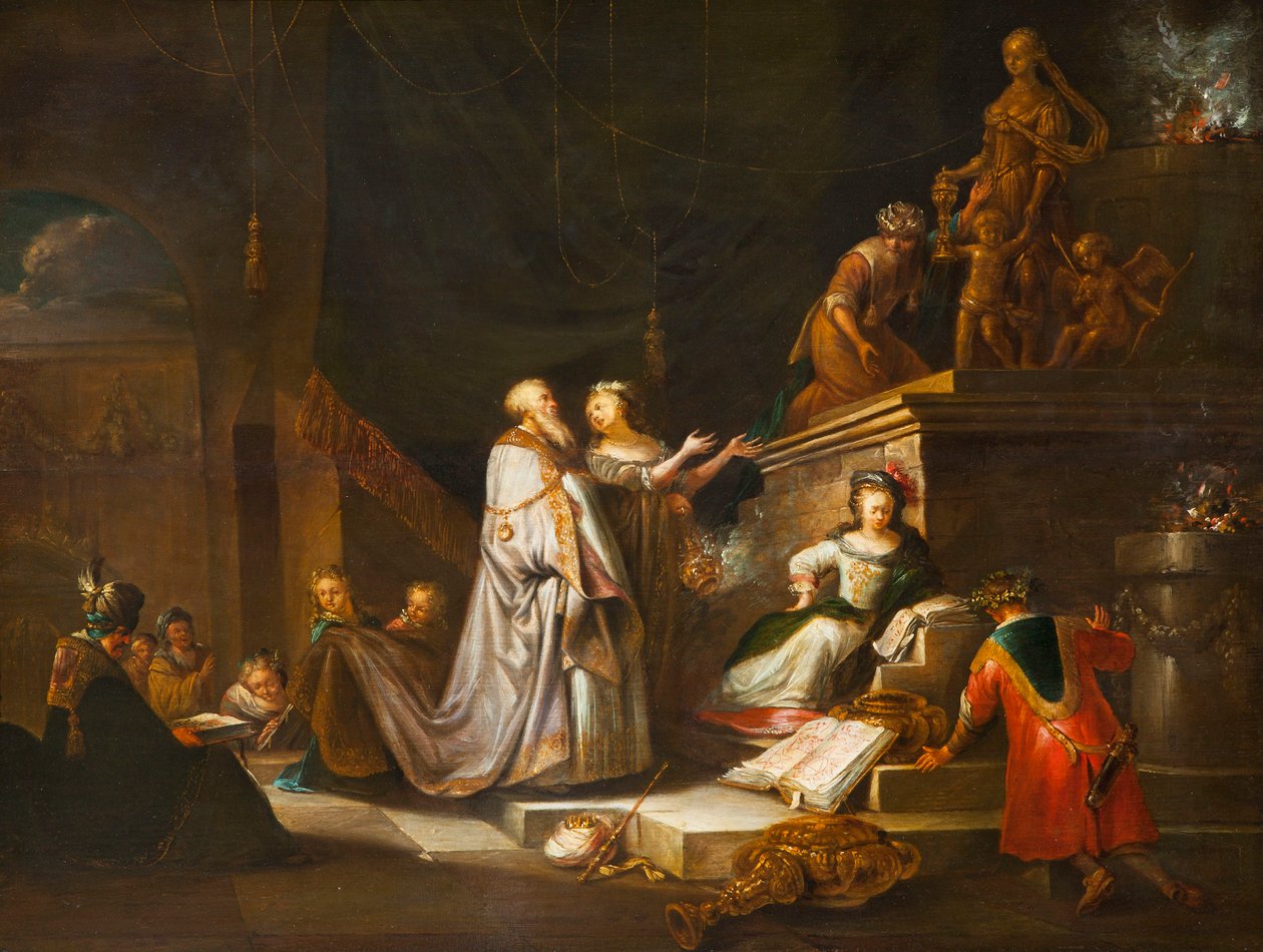 Kung Salomos avgudadyrkan. av Adriaen Verdoel