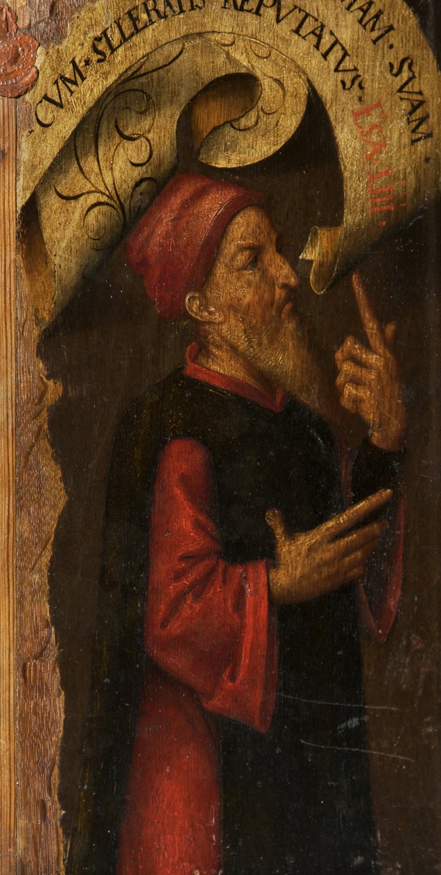 Ett helgon av Adriaen circle of Ysenbrandt