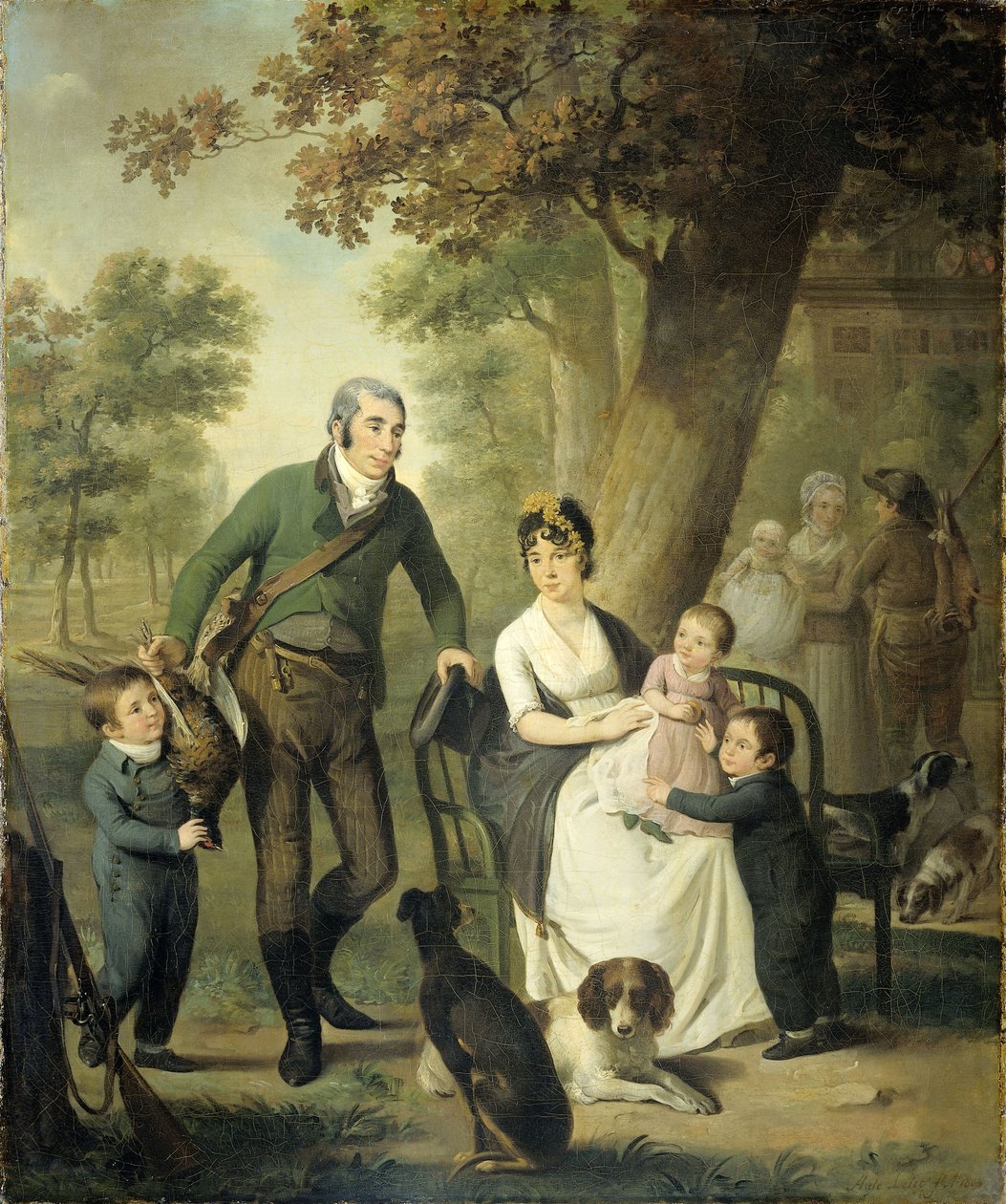 Familjeporträtt av Adriaen de Lelie