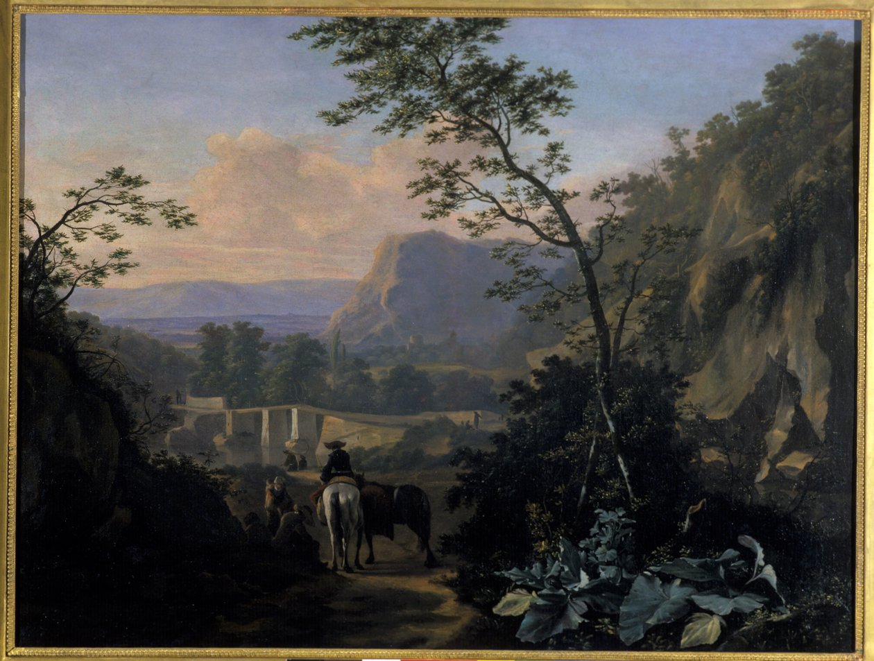 Södra landskapet med ryttare, 1654 av Adriaen van Eemont