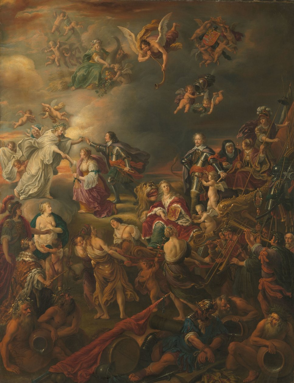 Fredsallegori under stadhållaren Willem II av Adriaen van Nieulandt (I)