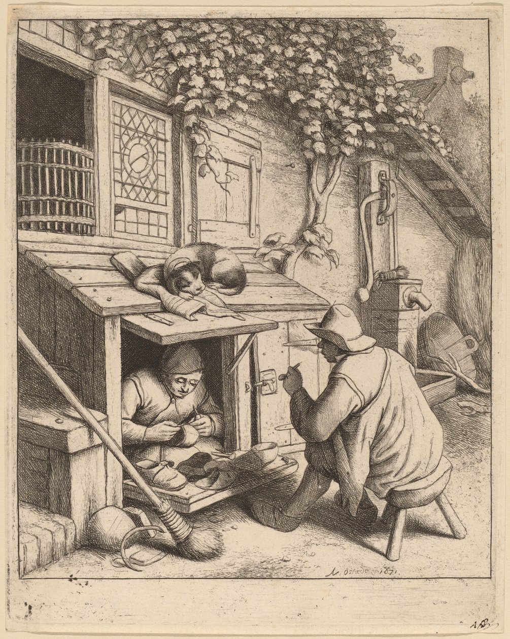 Skomakare av Adriaen van Ostade