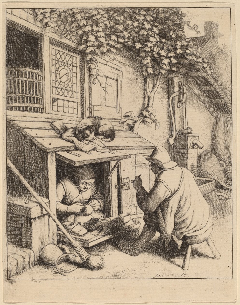 Skomakare av Adriaen van Ostade