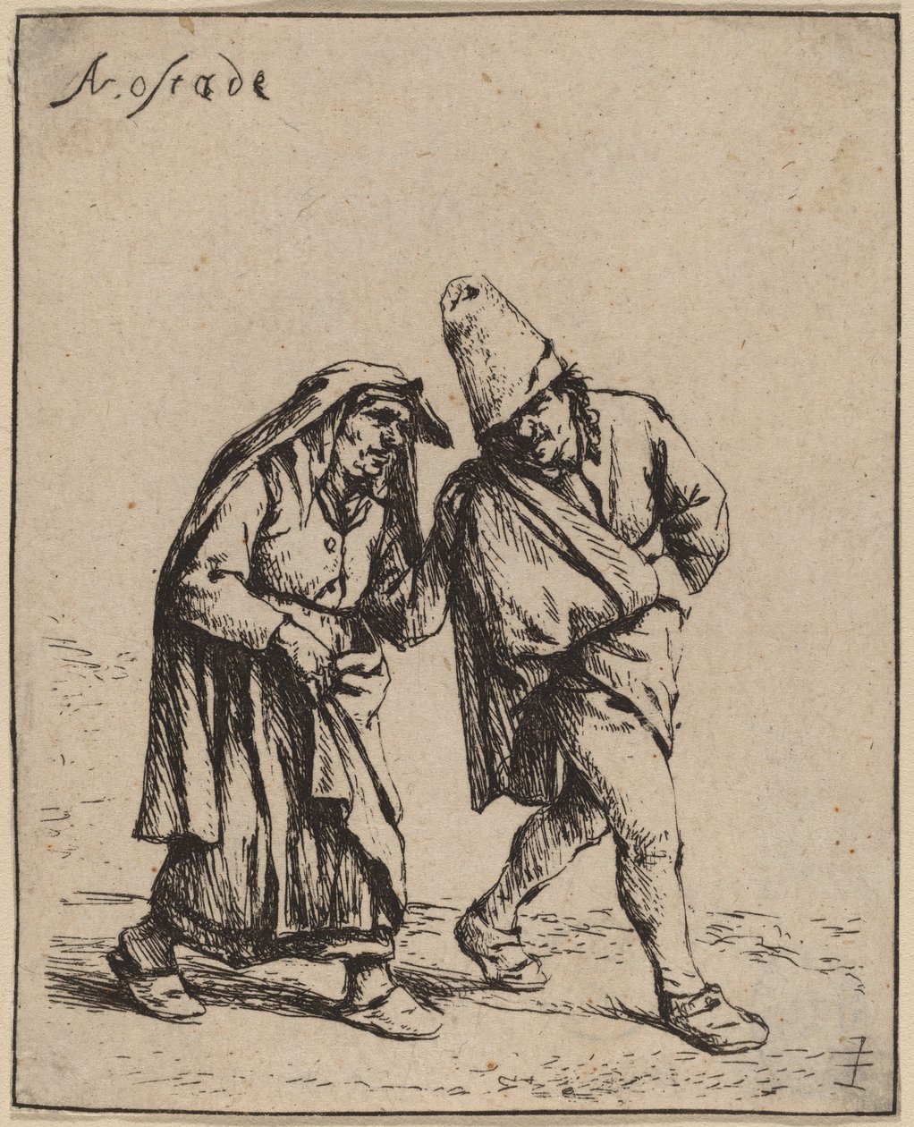 Par som går av Adriaen van Ostade