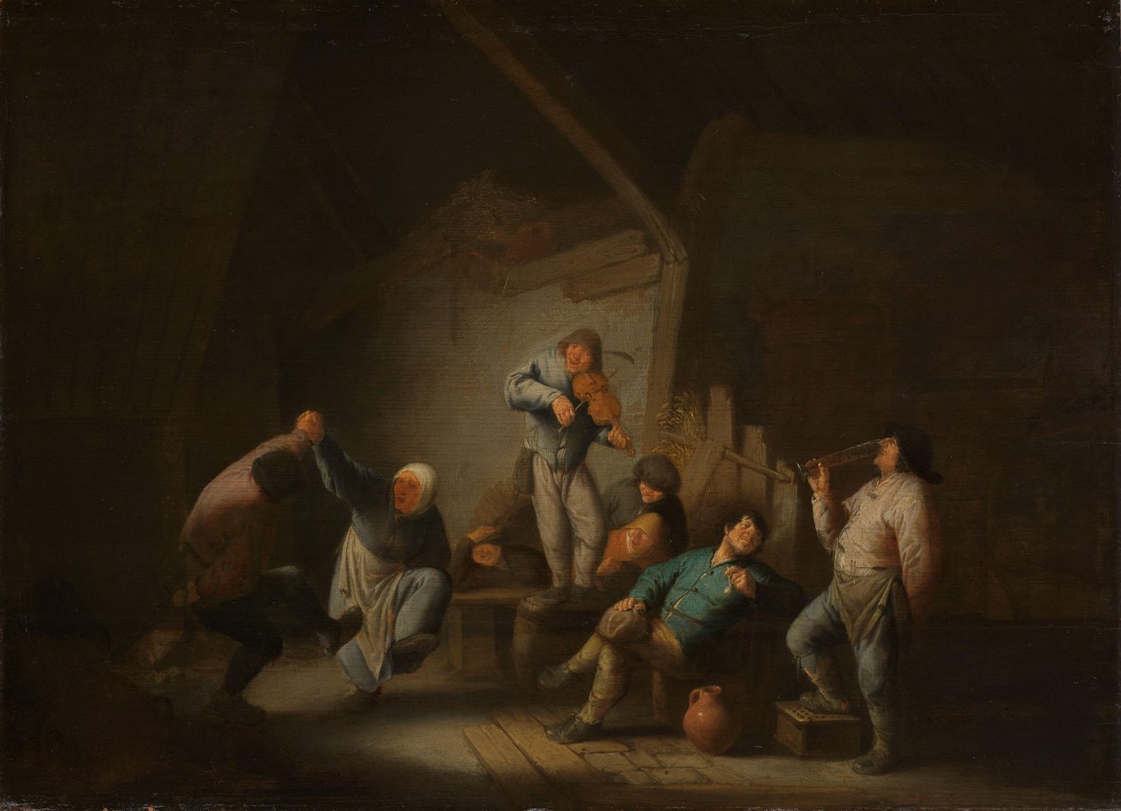Dansande par av Adriaen van Ostade