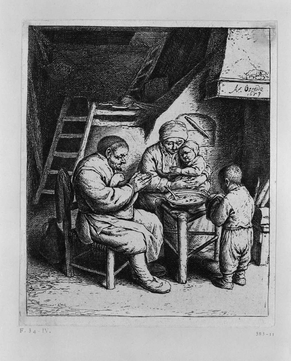 Bordsbönen av Adriaen van Ostade