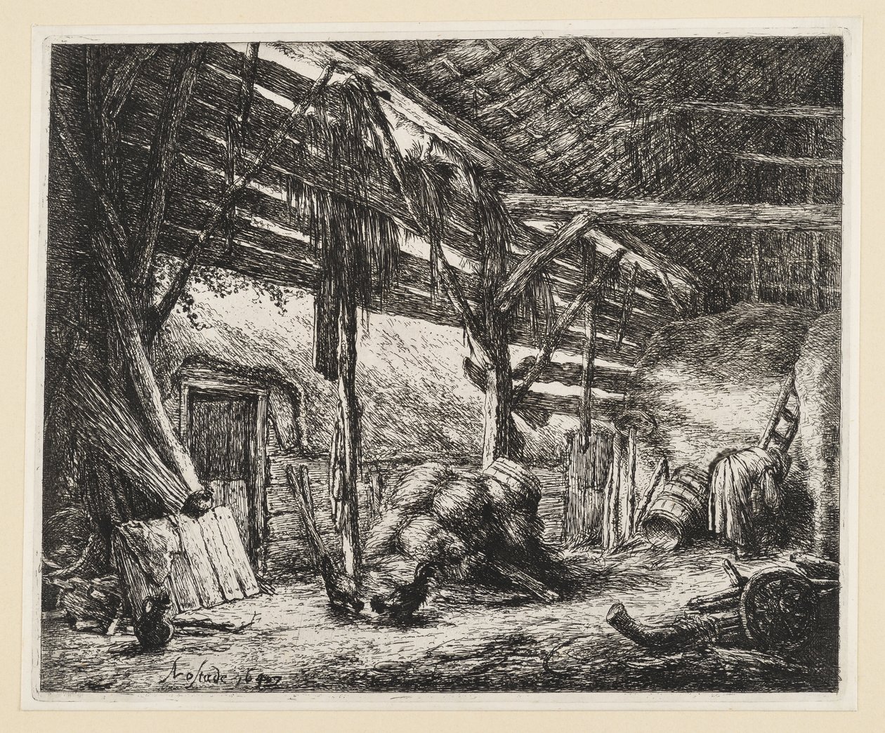 Ladan av Adriaen van Ostade