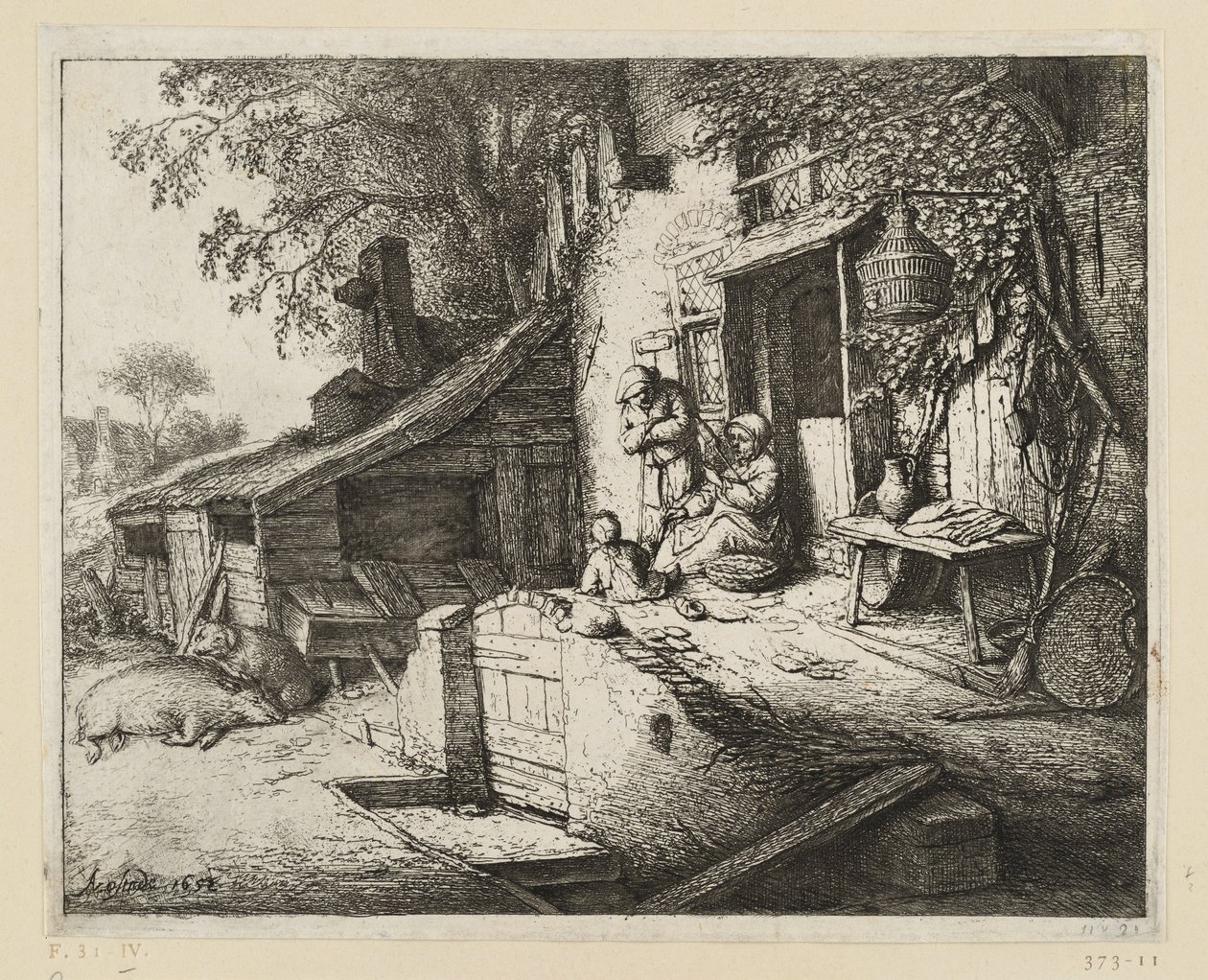 Spinnerskan av Adriaen van Ostade