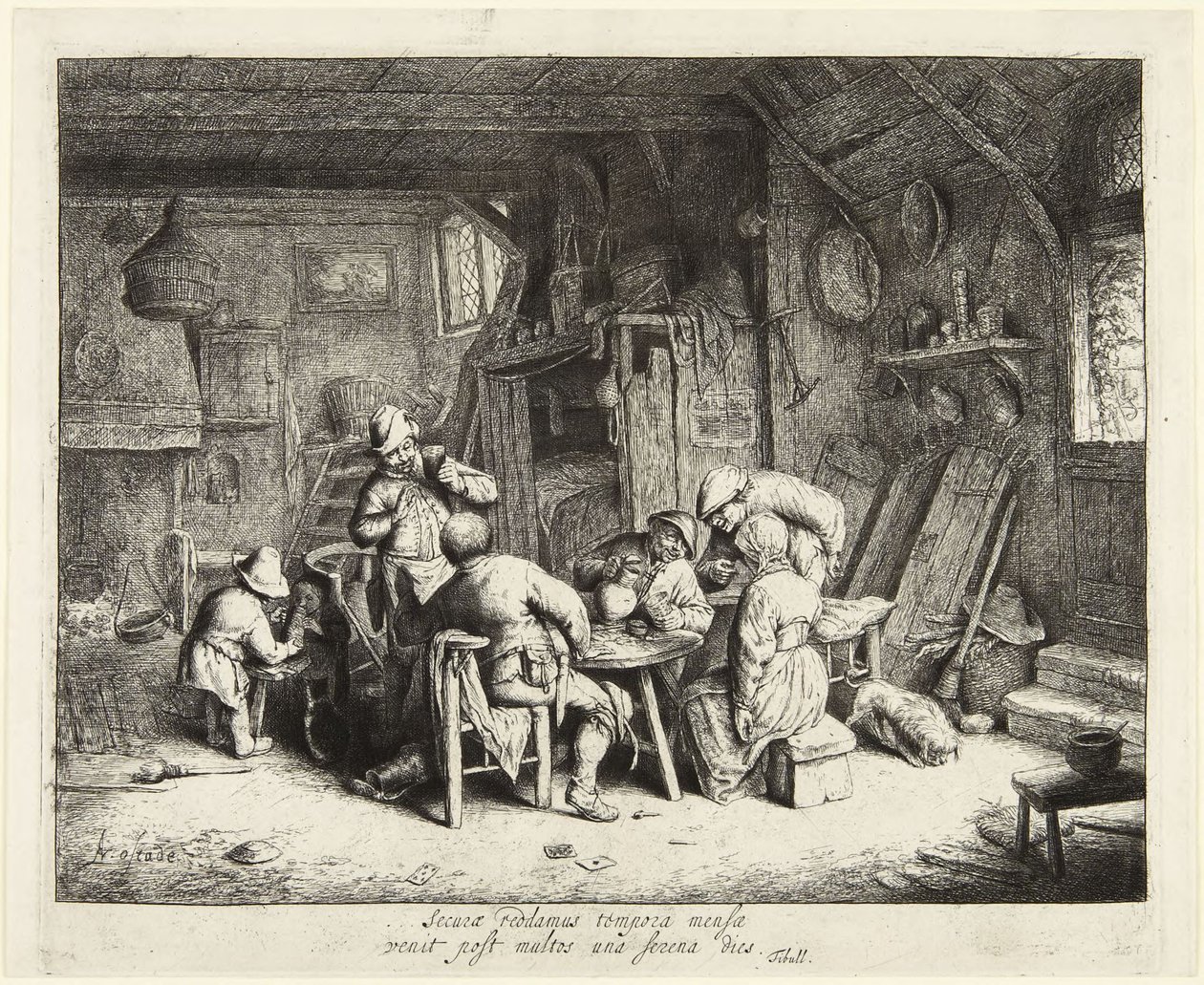 Le Gourmet i sällskap (The Breakfast) av Adriaen van Ostade