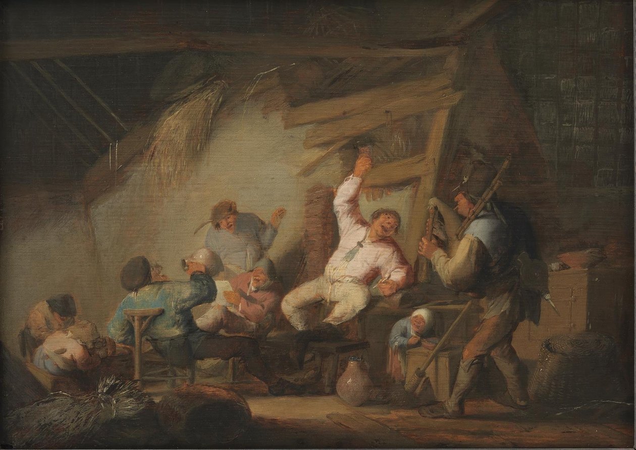 Att göra Merry i en Farm Cottage av Adriaen van Ostade