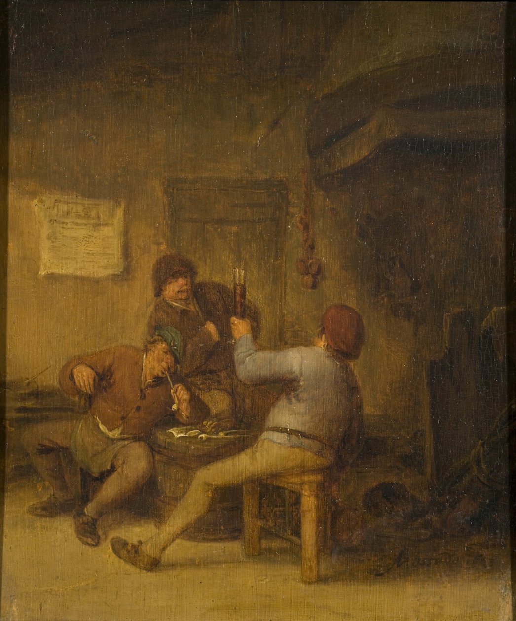 Bönder som dricker och röker av Adriaen van Ostade