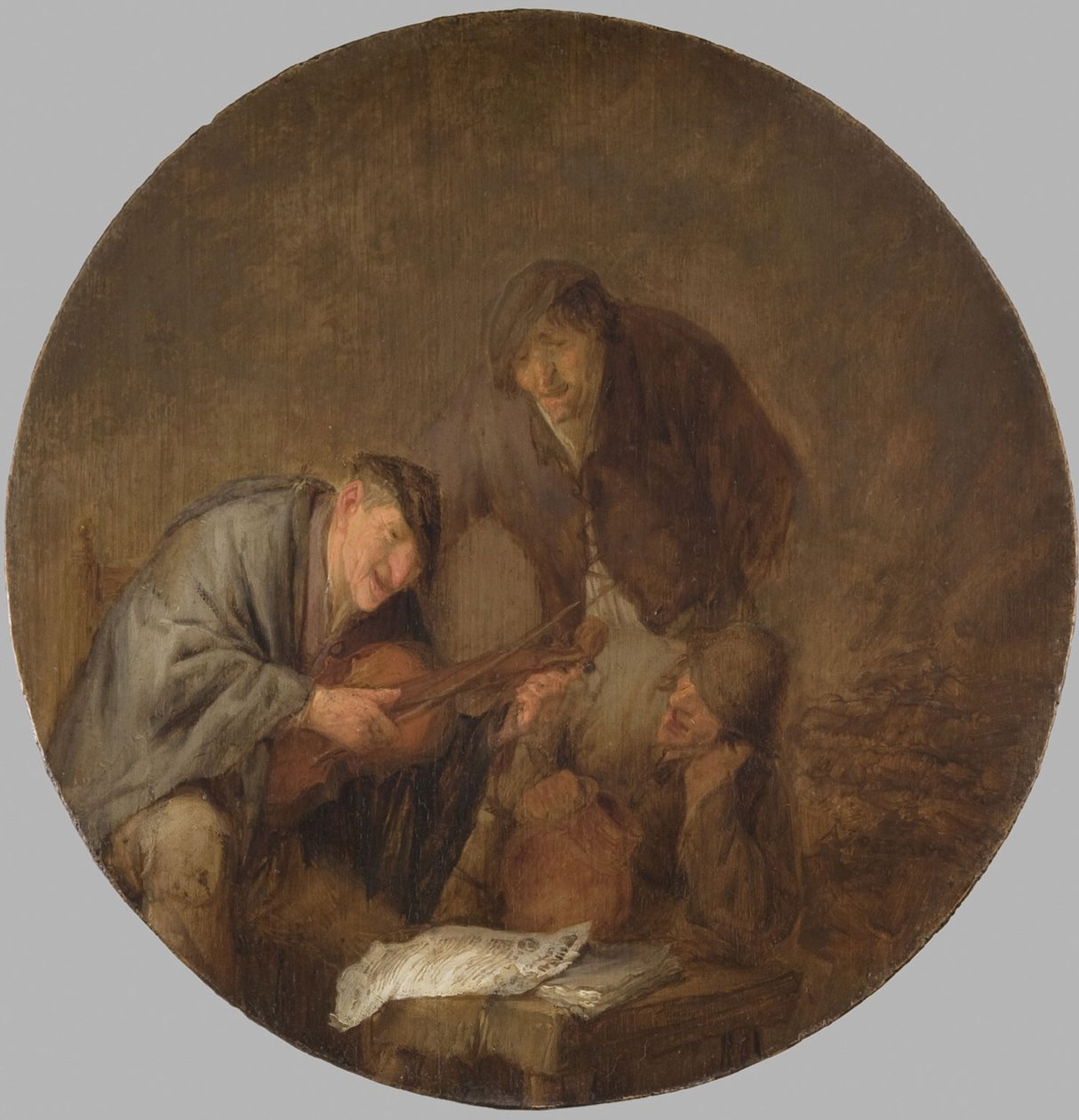 Bönder som gör sig lustiga av Adriaen van Ostade