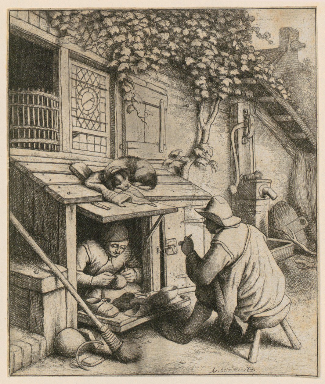 Skomakare av Adriaen van Ostade