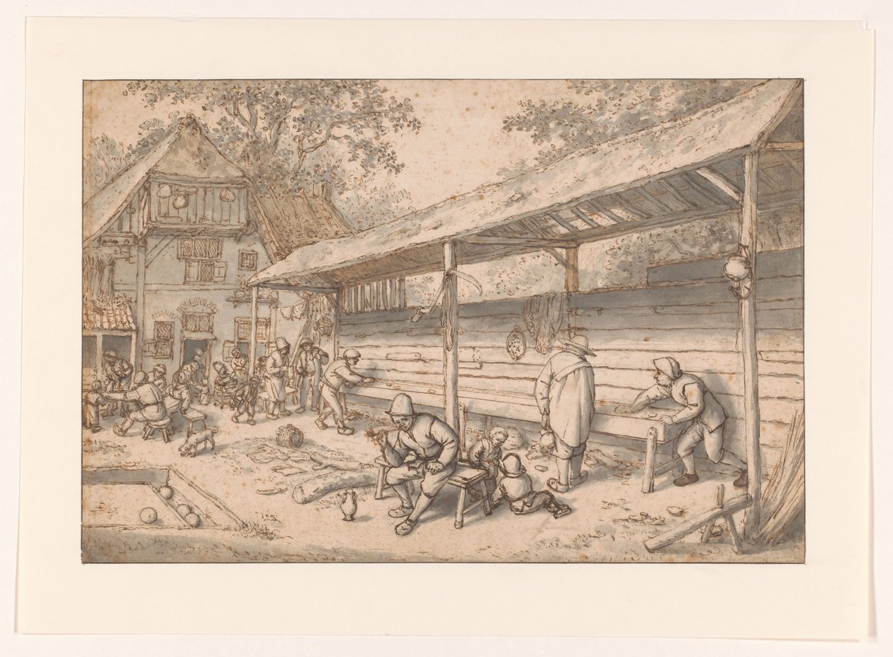 Krogspel Klosbanan av Adriaen van Ostade