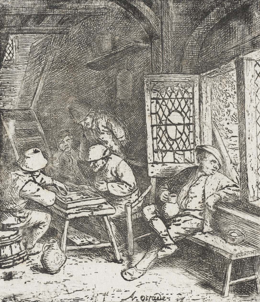 Backgammonspelarna av Adriaen van Ostade