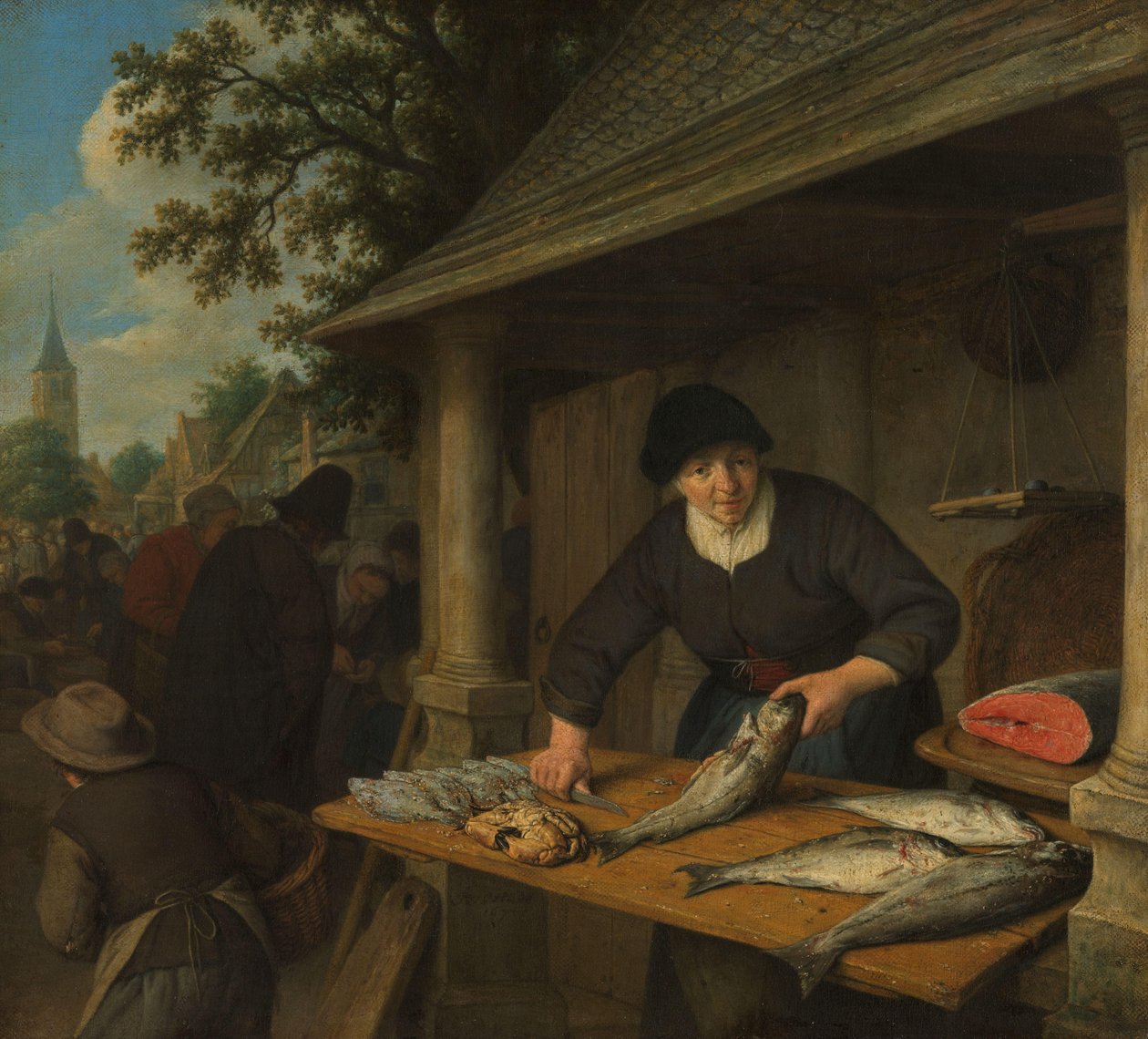 Fiskfrun av Adriaen van Ostade