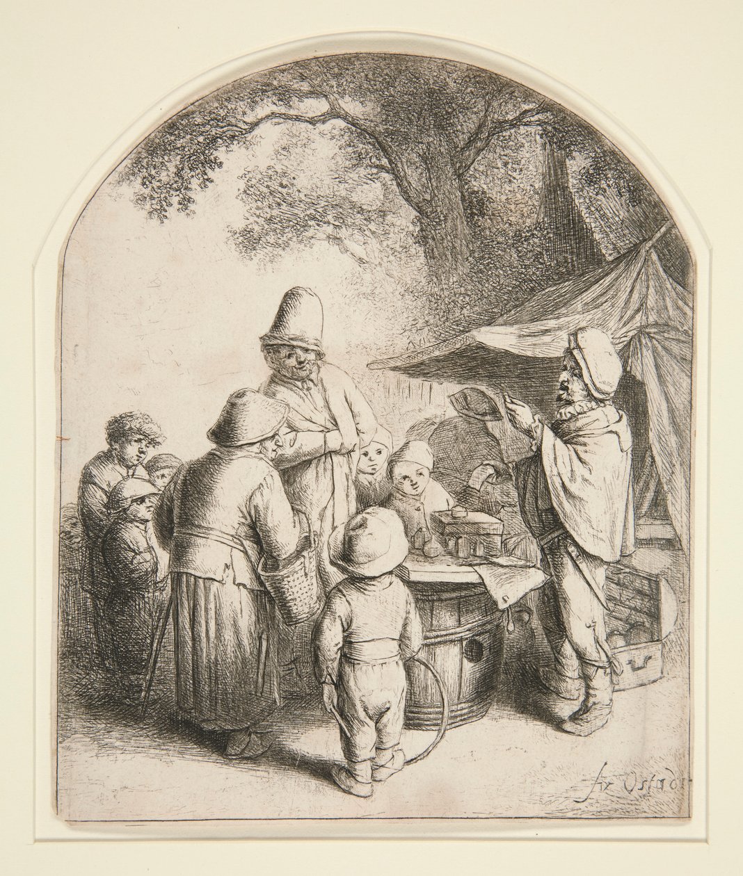 Quacksalveren av Adriaen van Ostade