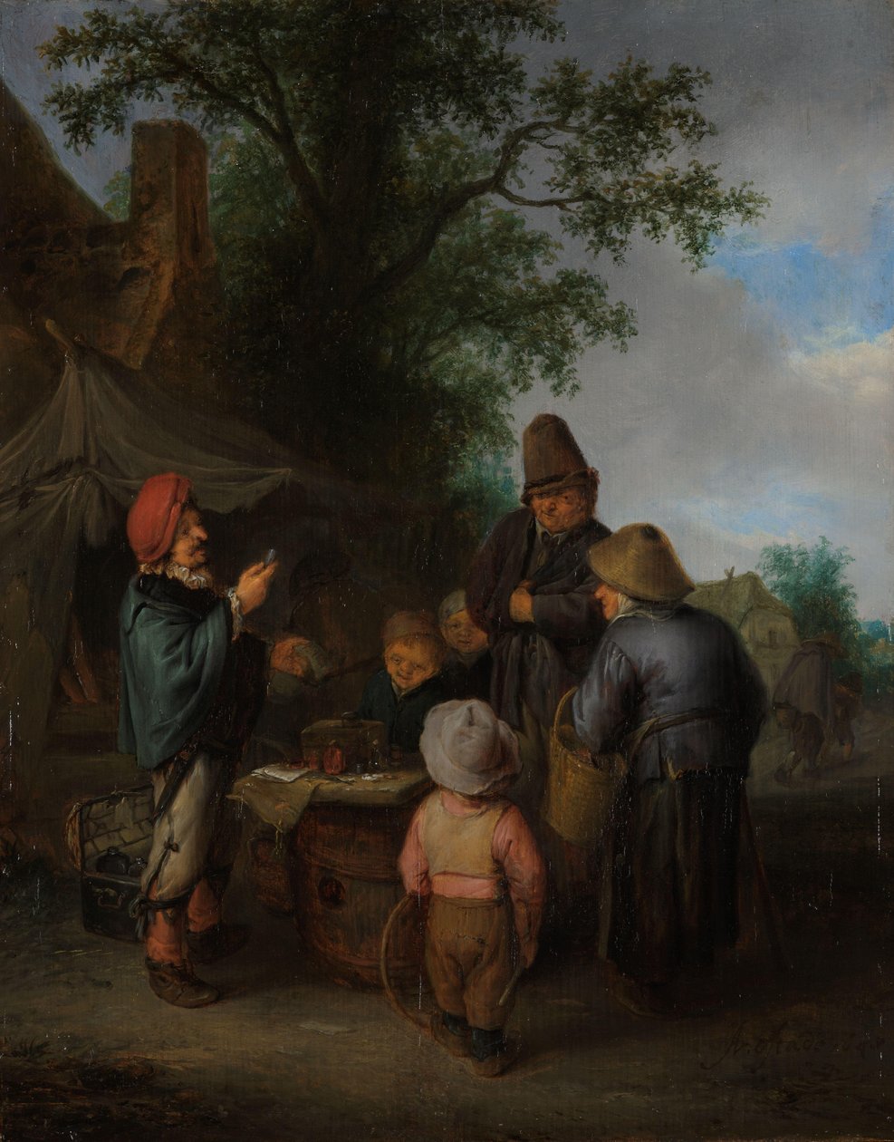 Quacksalveren av Adriaen van Ostade