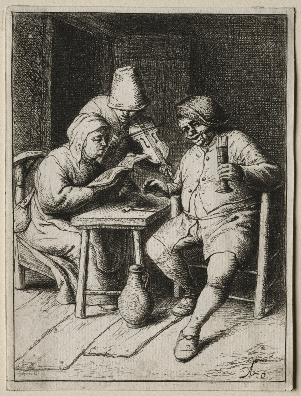 Sångaren av Adriaen van Ostade