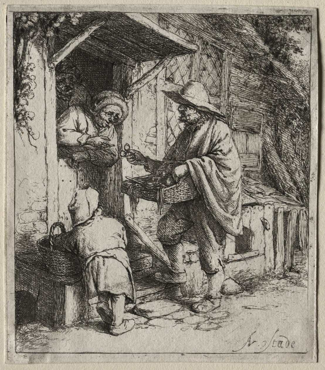 Glasögonförsäljaren av Adriaen van Ostade