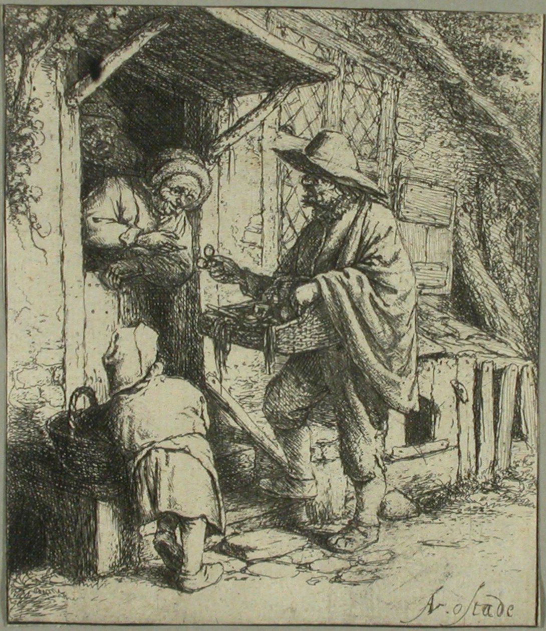 Glasögonförsäljaren av Adriaen van Ostade