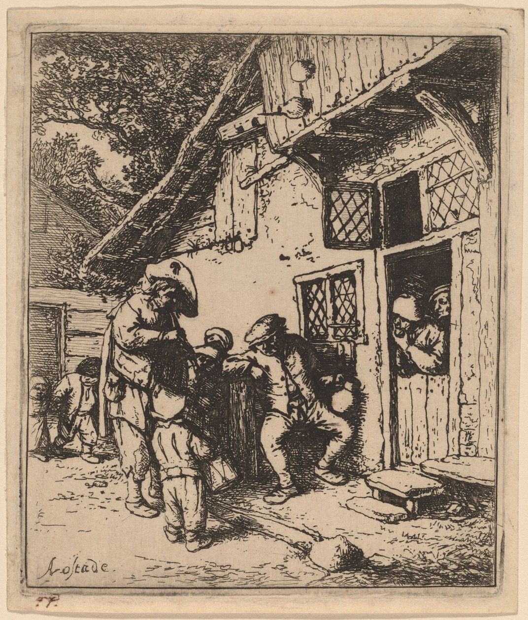 Vandrande musiker av Adriaen van Ostade